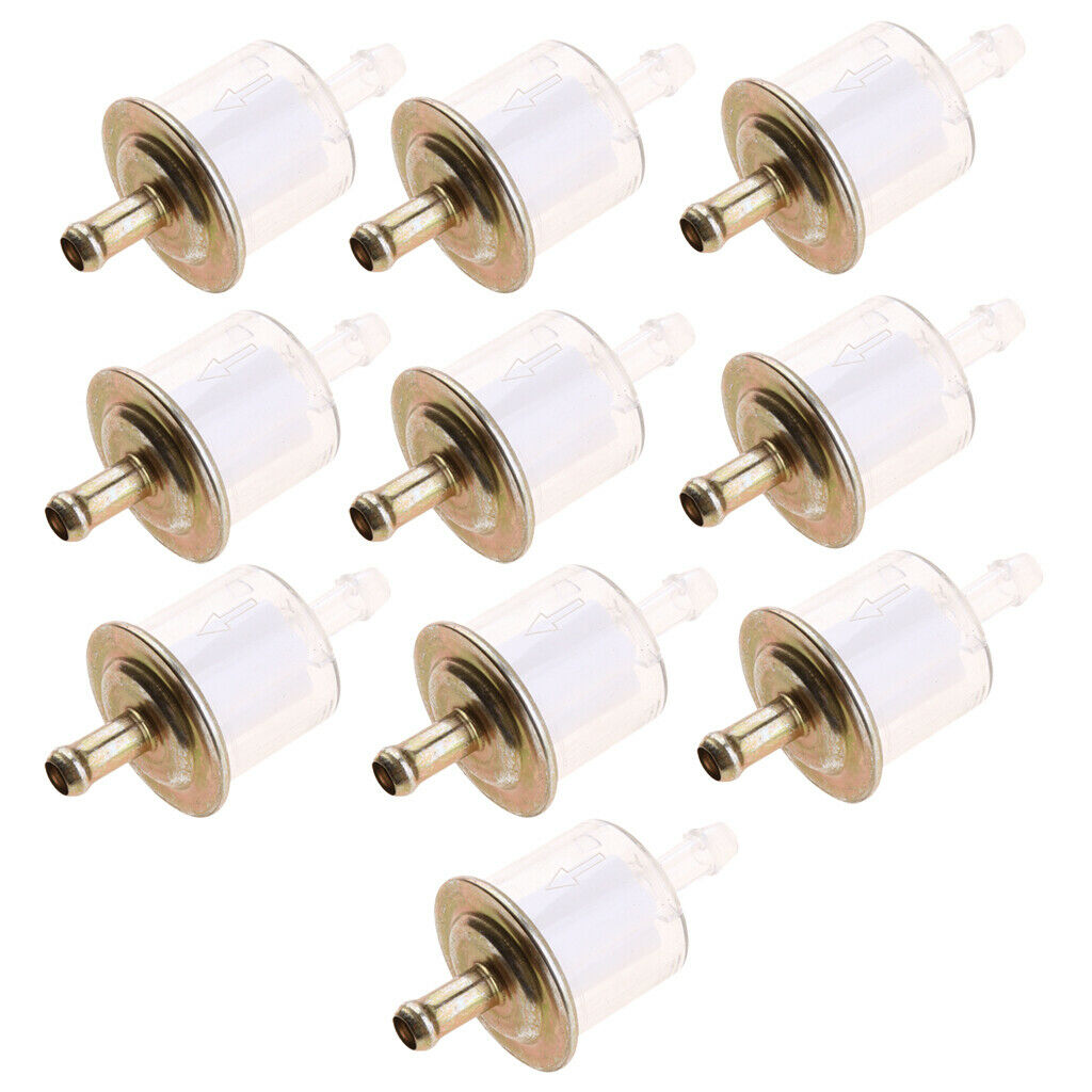 Set of 20 Plastic Small Engine Petrol Inline Fuel Filter for 5/16'' Fuel Lines