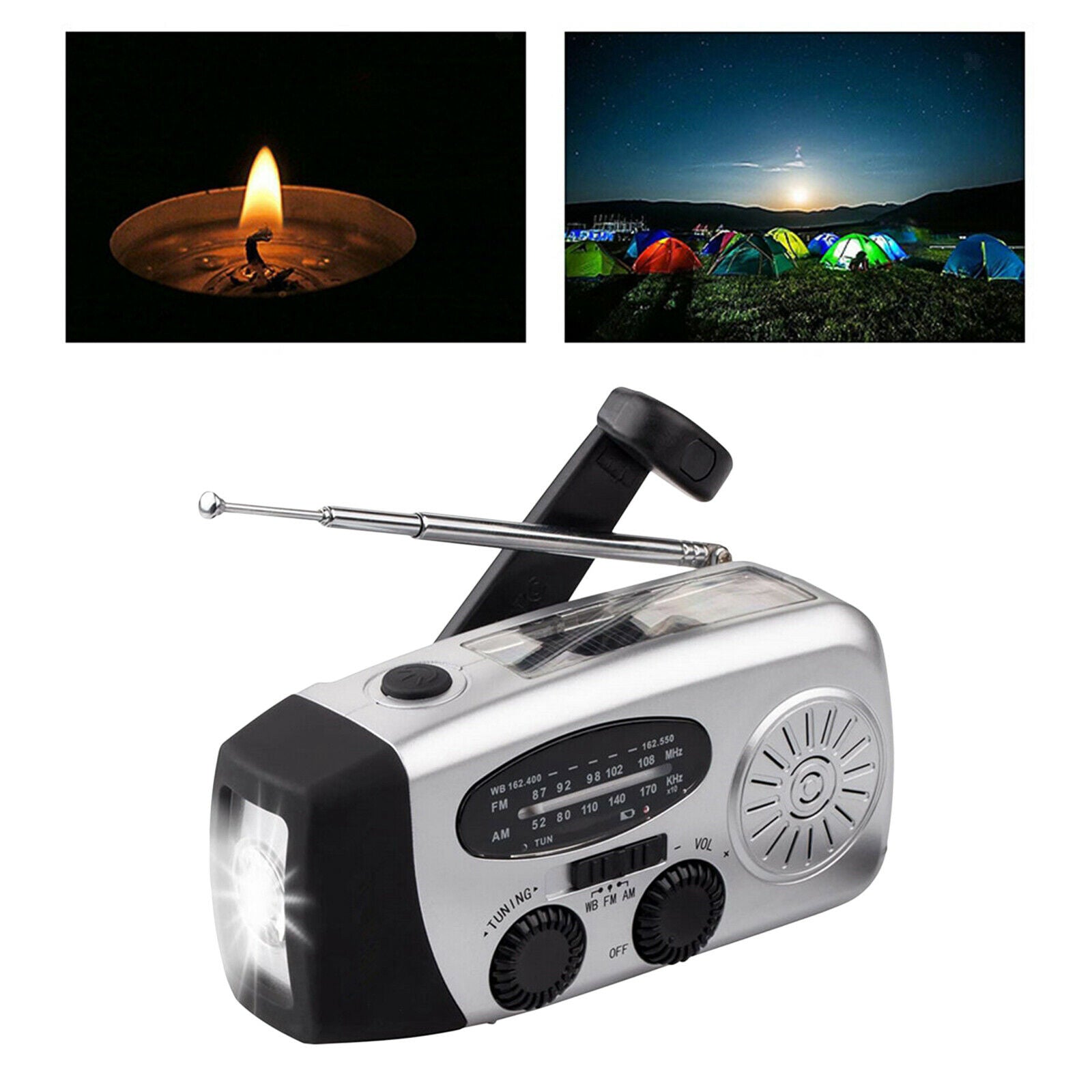 Emergency Radio Hand Crank Portable Radio USB Cell Phone Power Charger