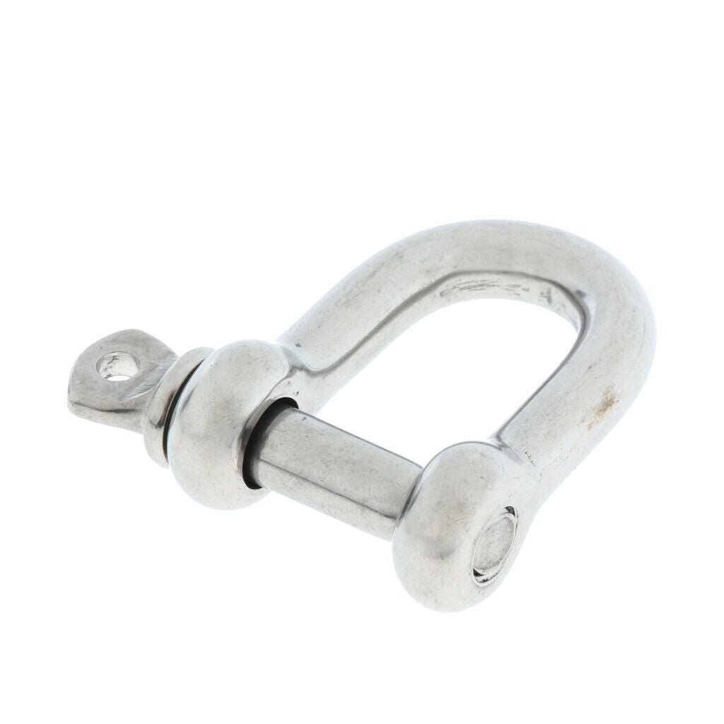 2x Marine Grade 304 D Anchor Chain Rigging Lifting Shackle Pin Fastener