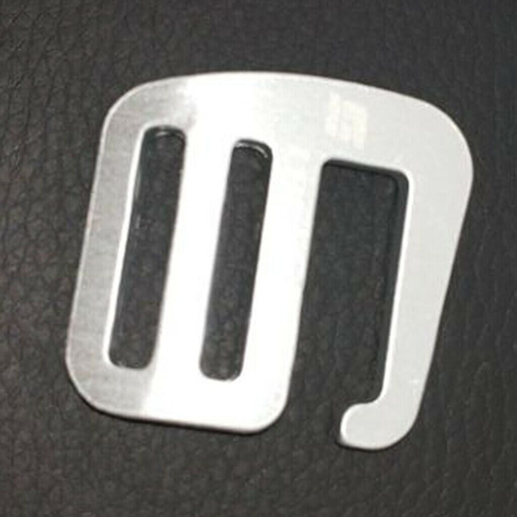 2 Pieces 25mm/1in Strong Metal G Hook Webbing Buckle for Backpack Straps Webbing