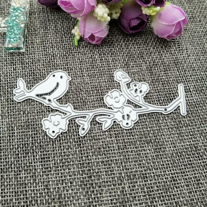 Bird Flower Metal Cutting Dies Stencil DIY Scrapbooking Album Paper Card Mold