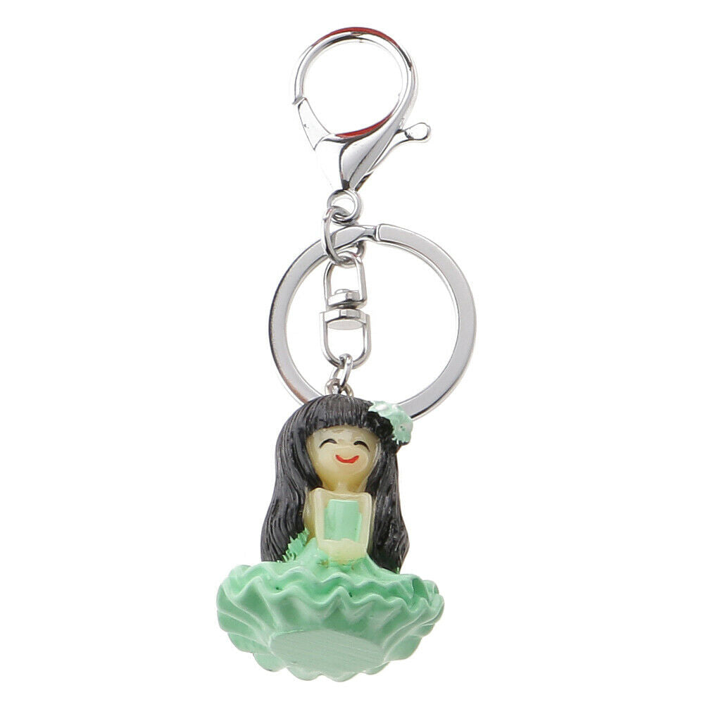 Little Charming Girl Pendant Keychain Keyfob Women Fashion Accs Charms Gift