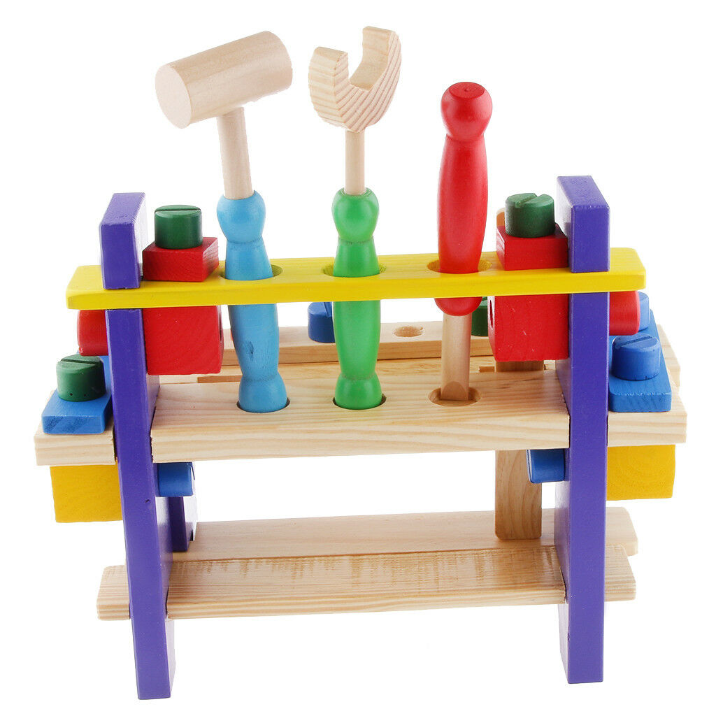 Baby Preschool Educational Wooden Combine Tools Nuts Sets Children Toys Gift
