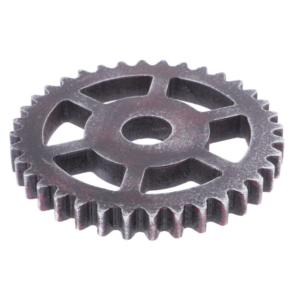 12cm Industrial Wood Wooden Gear Home Bar Cafe Wall Hanging Decoration #C