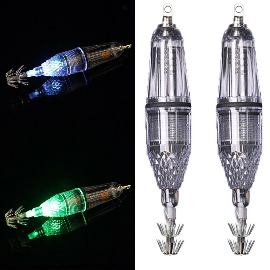 2 pcs Saltwater Fishing Lure Hook Bait Octopus Squid Inkfish Bass Fishing Lure