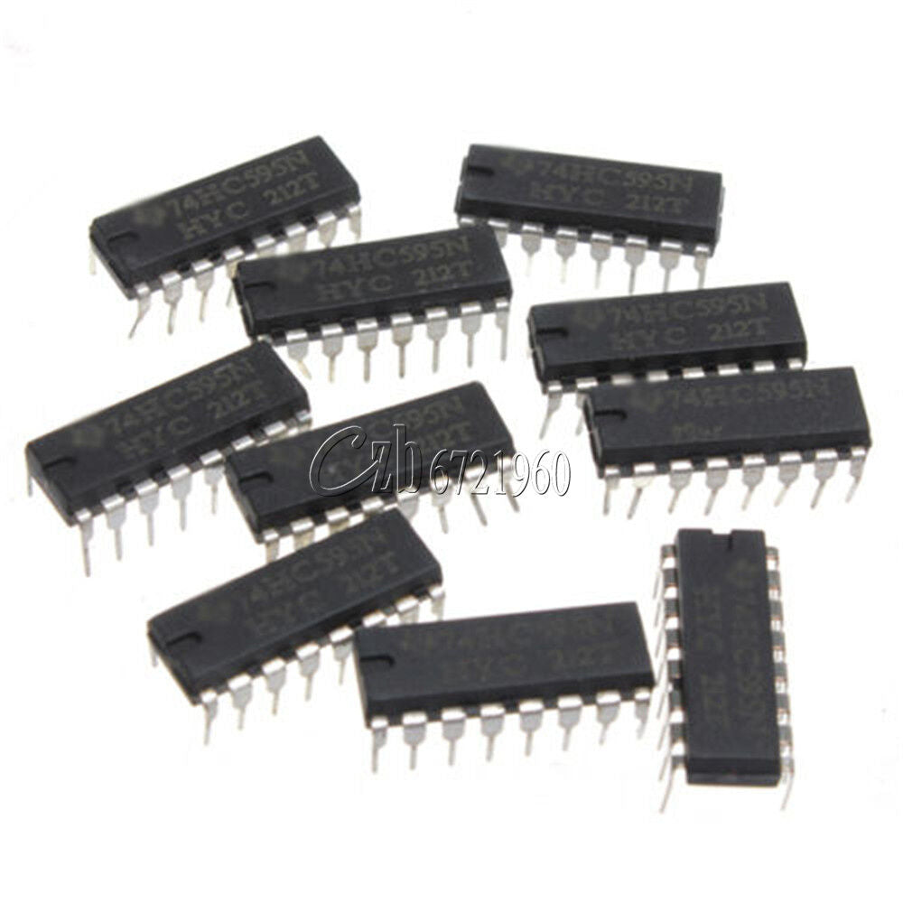 50Pcs SN74HC595N 74HC595  8-Bit Shift Register DIP-16 IC
