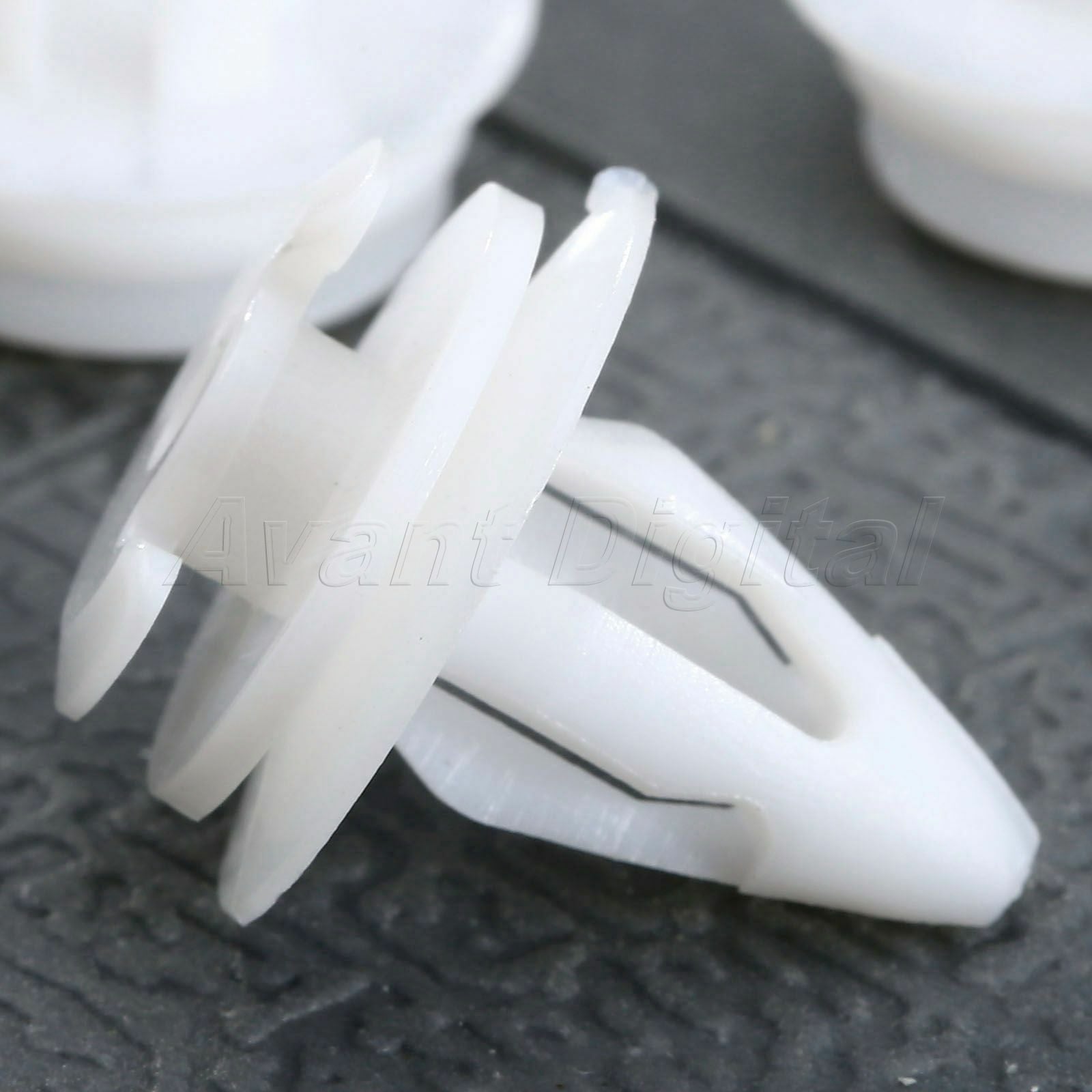 50 Pcs White Door Trim Panel Clips For Car 3 5 7 Door Trim Panel Clips