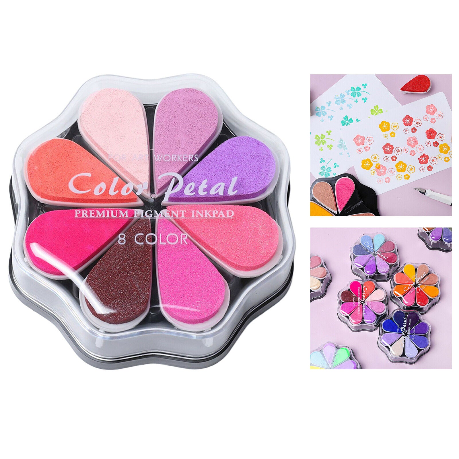 Washable Colored Ink Pad Wedding Book Colorful Multicolor DIY for Kids