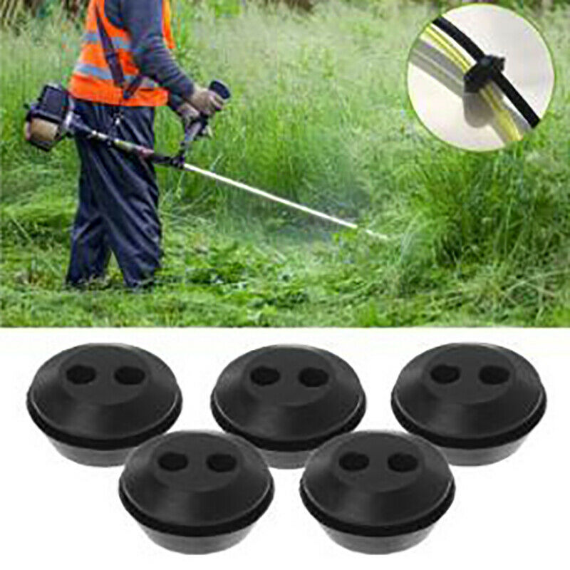 5Pc Grass Trimmer Fuel Oil Pipe Hose Rubber Washer With 2 Holes Replaceme.l8