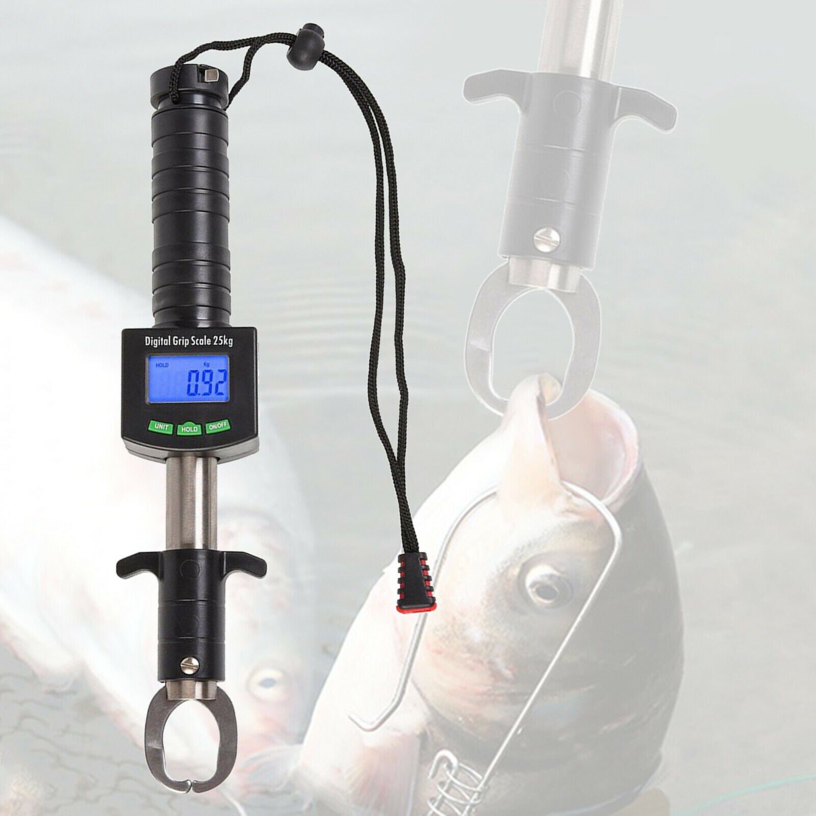 Fish Lip Gripper with Digital Scale Fish Lip Clamp Fishing Tackle Accessory