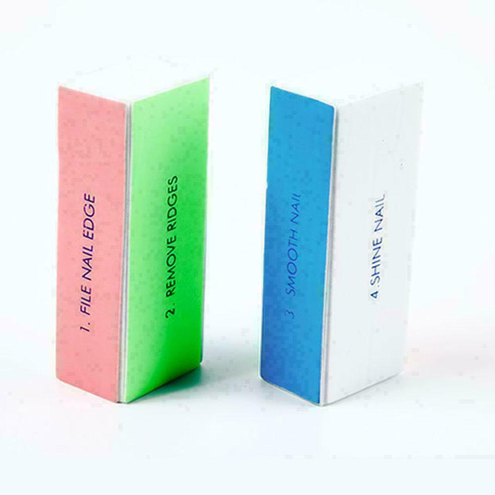4 in 1 NAIL BUFFER Fine Grit Smooth Polish&Shine Remove Ridges I8Q Y0N2 R1D3