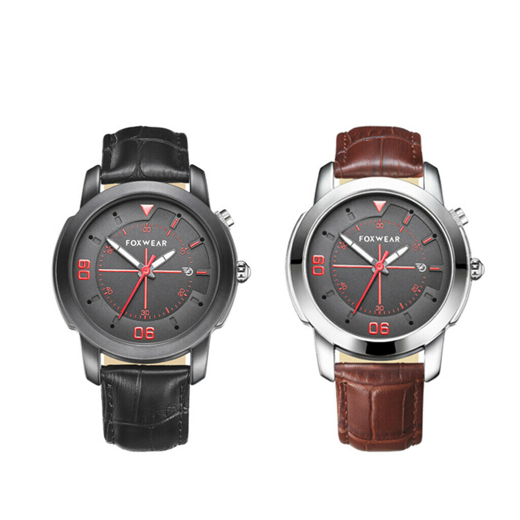 Foxwear Waterproof Bluetooth Smart Quartz Wrist Watch Camera Anti Lost Brown
