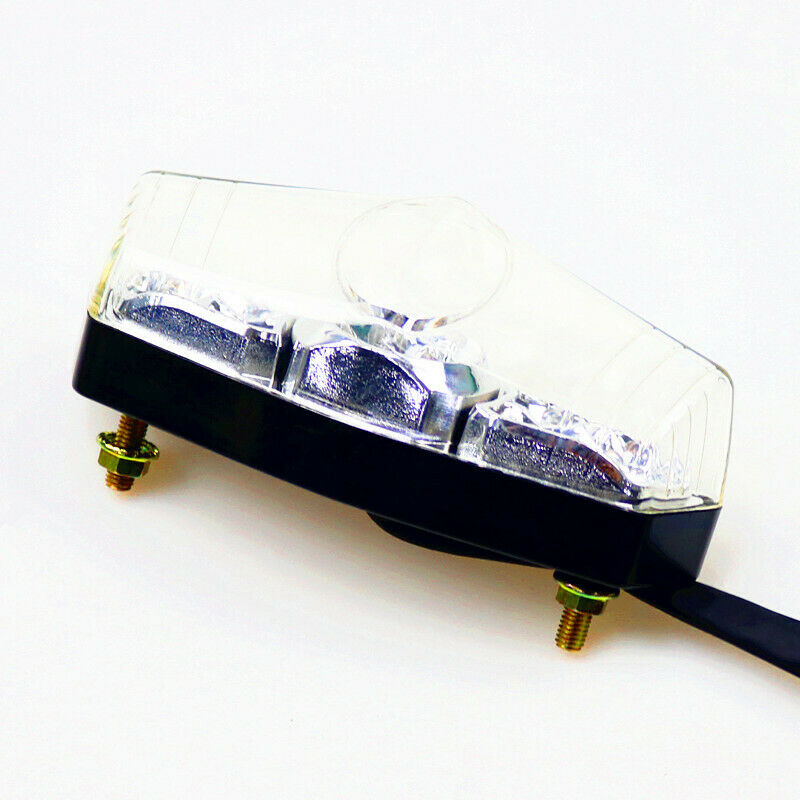 Clear LED Tail Brake Stop Light Dual Sports Off Road ATV Dirt Cruiser Choppers