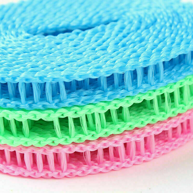 2xClotheslines Hanging Rope Windbreak Non-slip Clothes Dryer Portable Trip NR9