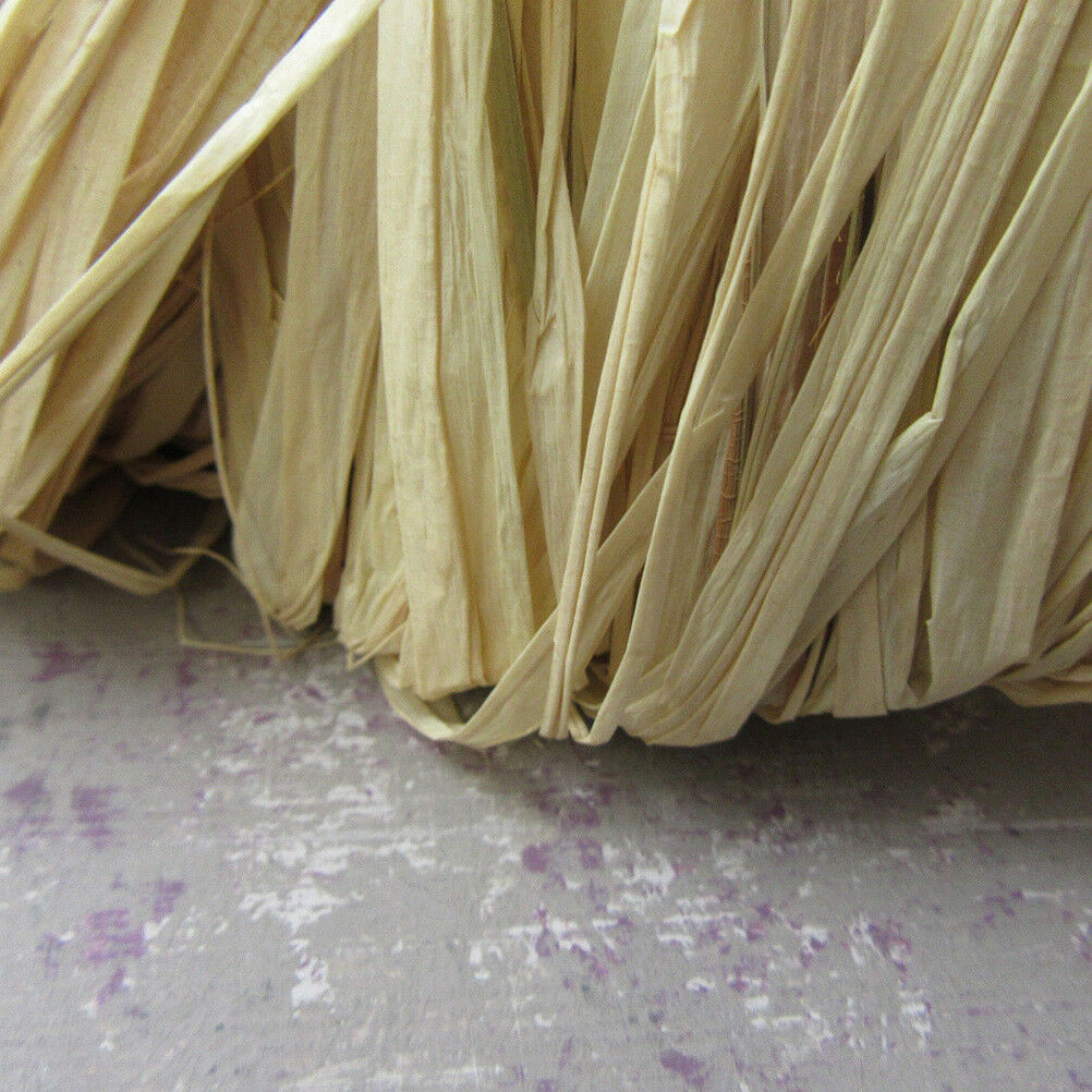 1 bundle raffia natural reed tying craft ribbon paper twine 30g  W eHSJCA