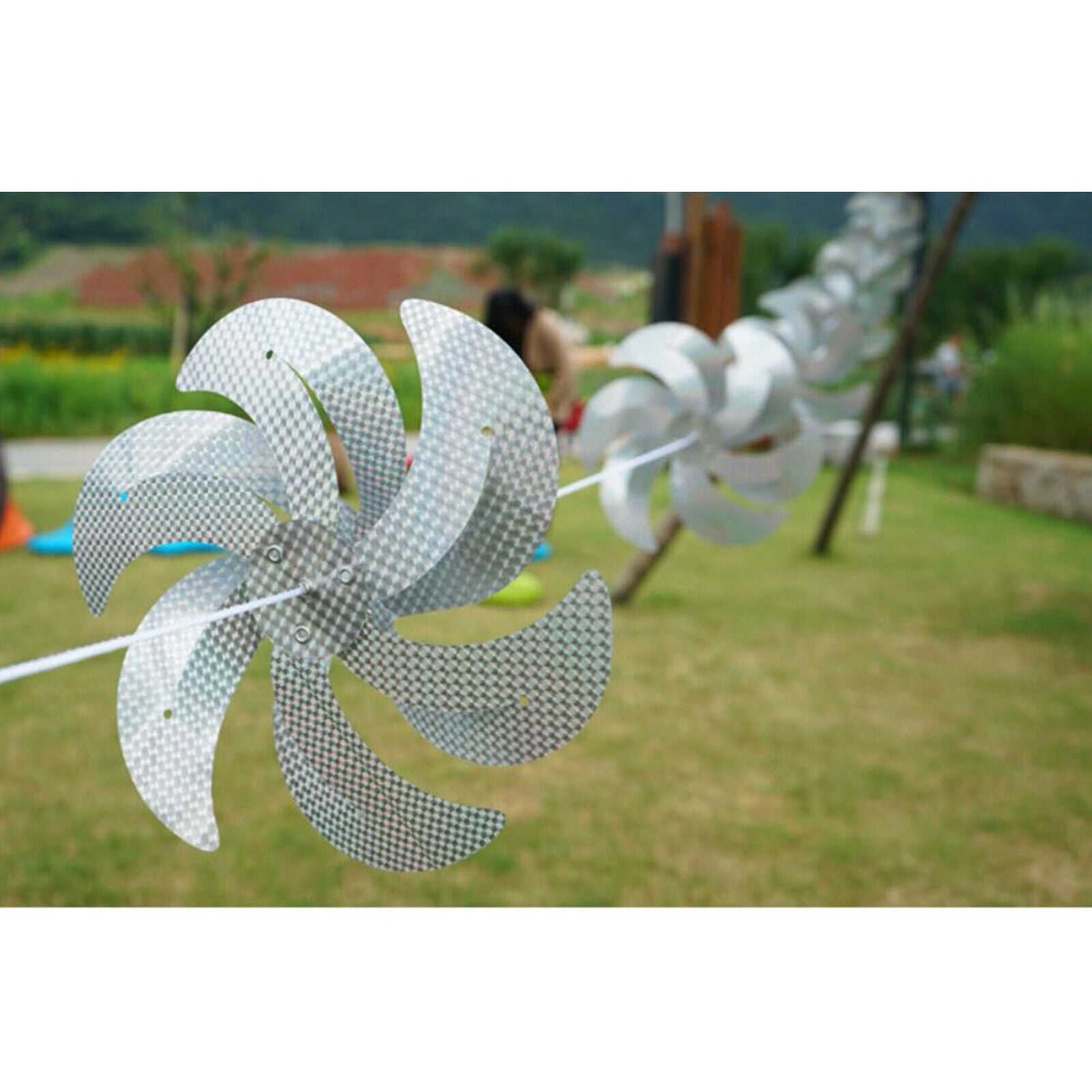 Reflective Bird Repellent Windmill High Reflection Pinwheels for Garden Farm
