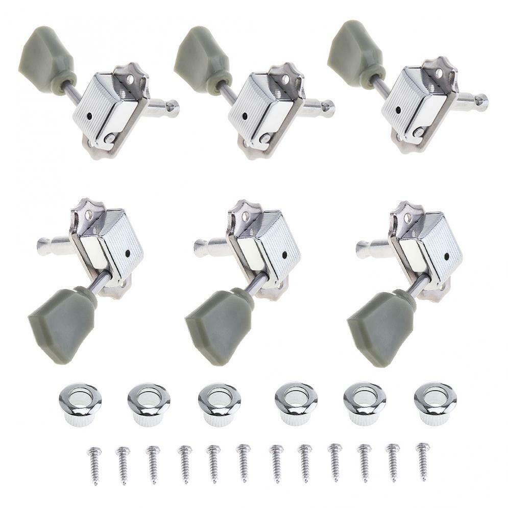 Retro Acoustic Electric Guitar Tuning Pegs Tuners Semi-closed Machine Heads