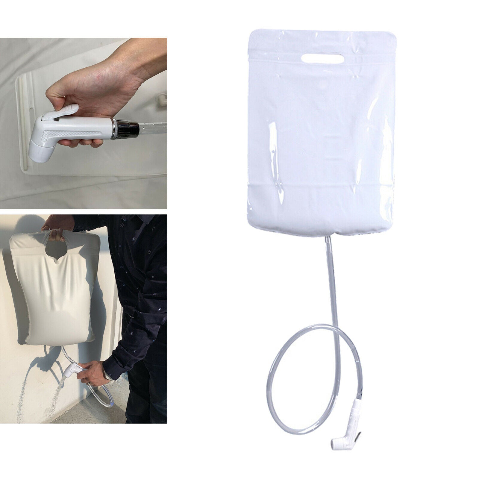 Solar Shower Bag 10L Bath Water Bag Swimming Beach Backpacking Outdoor Camping