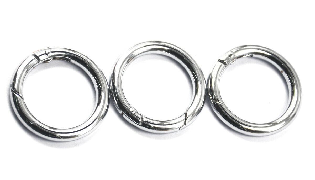 3pcs Multifunction Alloy Round  Keychain Carabiners Clip Clip