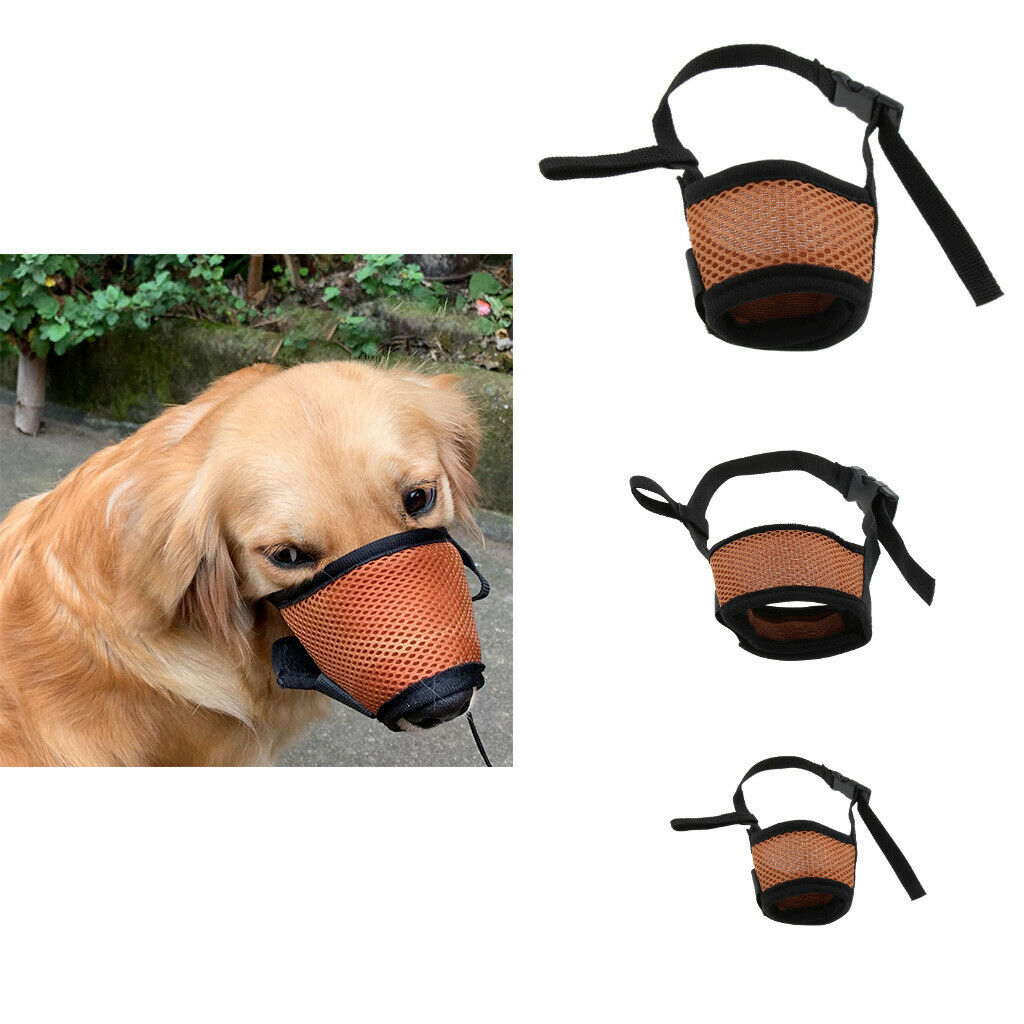 Dog Muzzle Breathable Muzzles for Small Medium Large Dogs Stop Biting S