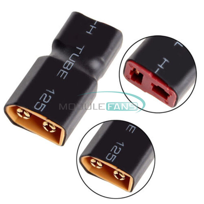 RC XT60 Male To Deans Plug Female T Connector Adapter Car Plane Lipo Battery New