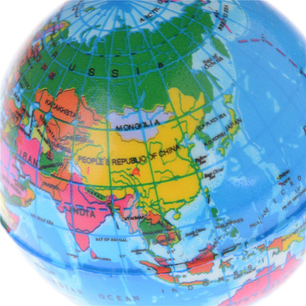 10cm Stress Relief World Map Foam Ball Atlas Globe Palm Ball Planet Earth.l8