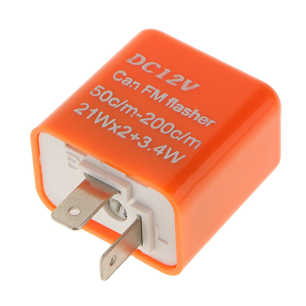2x Speed Adjustable  LED Flasher Relay Motorcycle Turn Signal Indicator