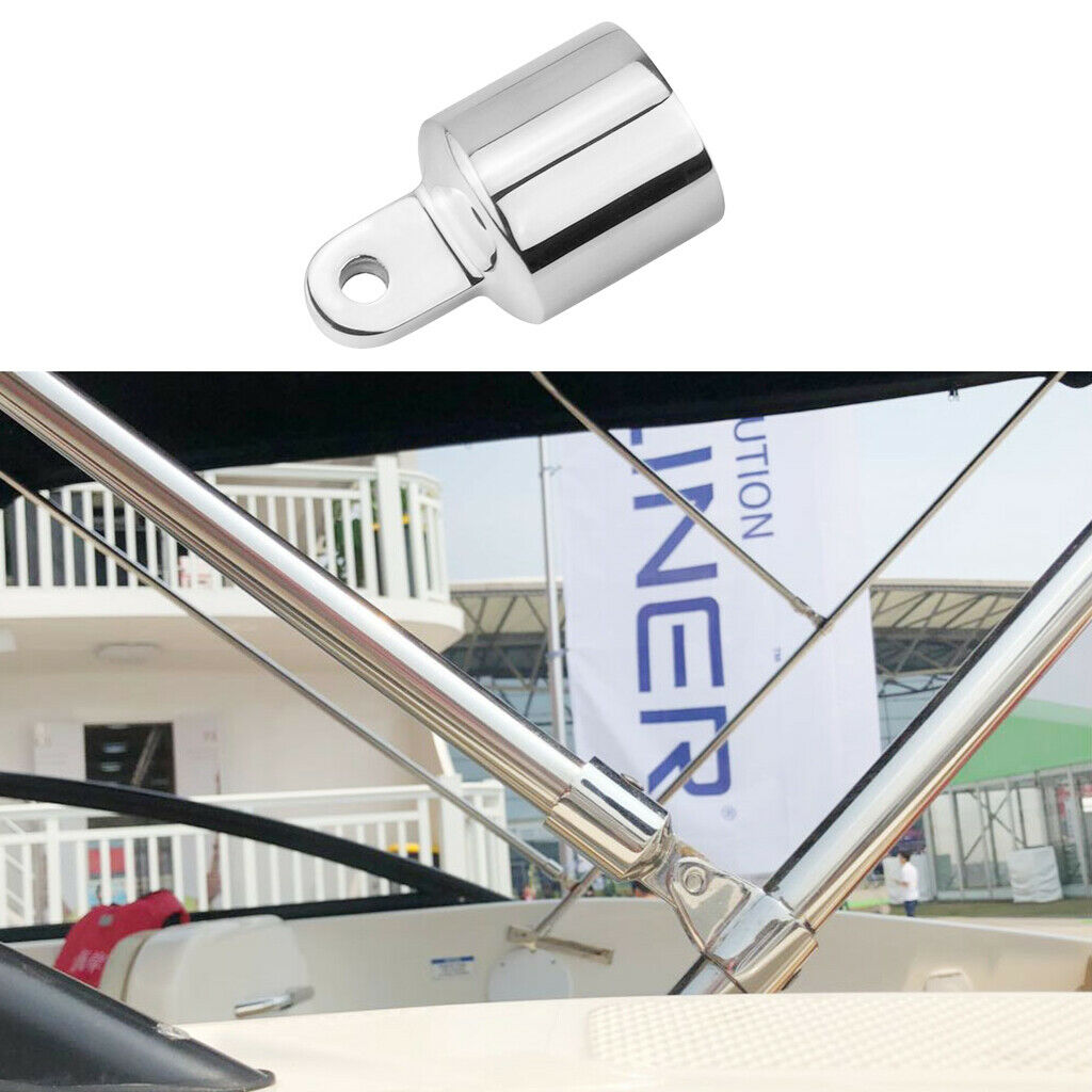 2xMarine Grade 316 Marine Stainless Steel Eye End  Bimini Top Fitting 1''