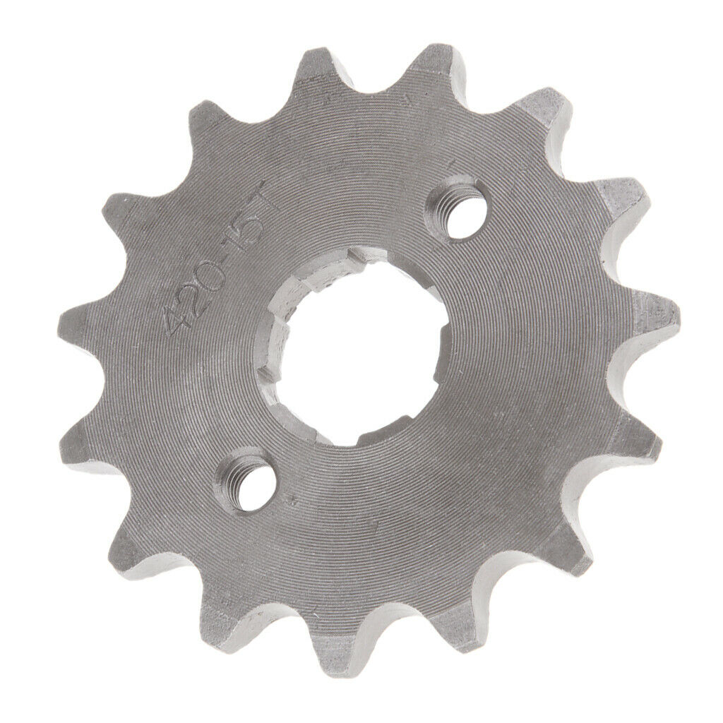 Steel Front Sprocket Chain 15T 420 for Yamaha PY80 PW80 LONCIN PY80