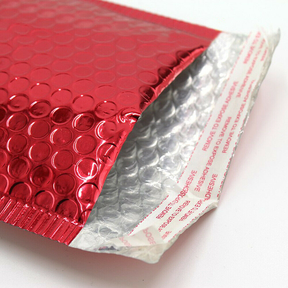 10Pcs Red Bubble Mailer Plastic Envelope  Bag Packaging Bag Waterproof