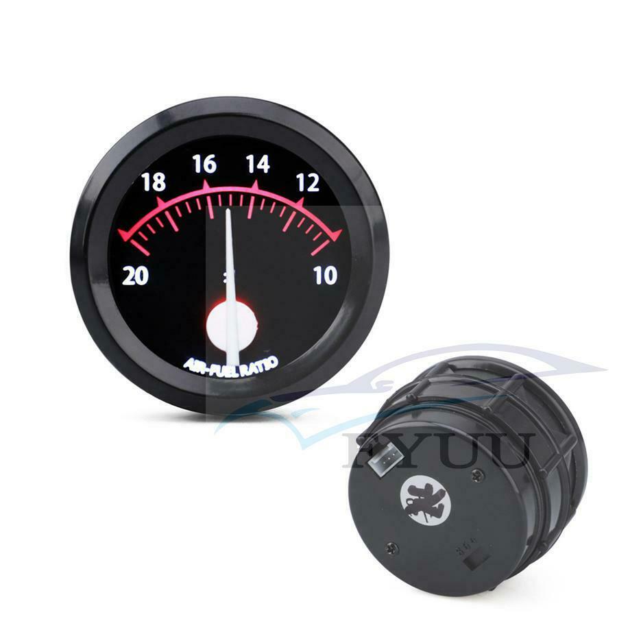Universal 2" 52mm Air Fuel Ratio Gauge 12V Racing Air Fuel Meter + LED Backlight