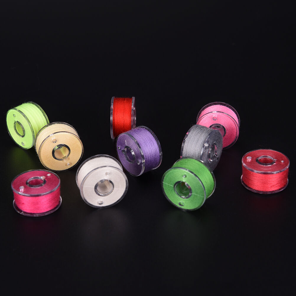 25x Bobbins Sewing Machine Spools  Case With Sewing thread for Sewing Machine-BD