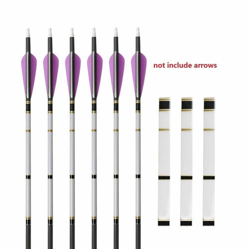 15 Pieces Heat Shrinkable Hunting Targeting Arrow Stickers Wraps 19.5 X 2cm