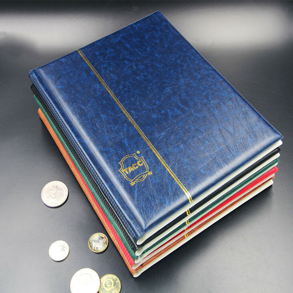 200 Coin Currency Holder Collector Storage Money Pocket PU Album Book Green