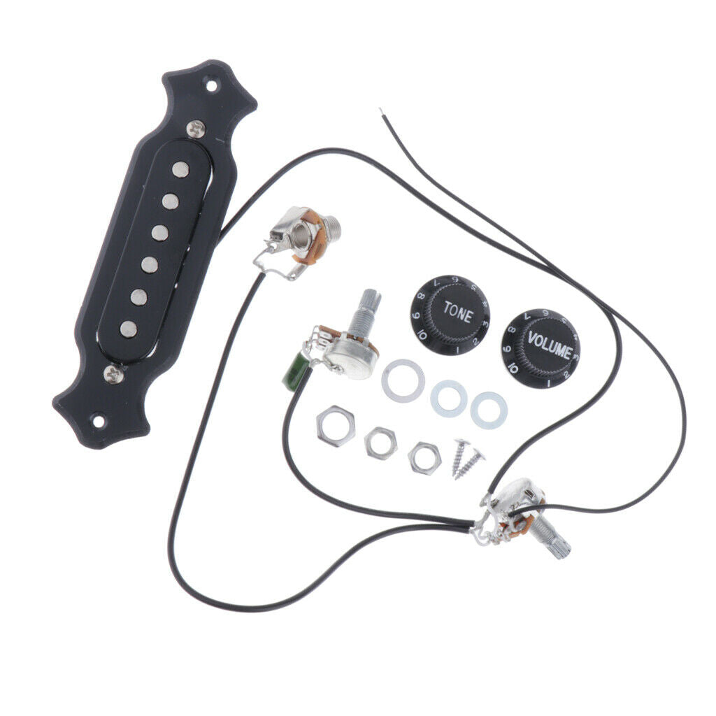 Pre Wired Soundhole  Pickups For 6 String Electric Cigar Box Guitar