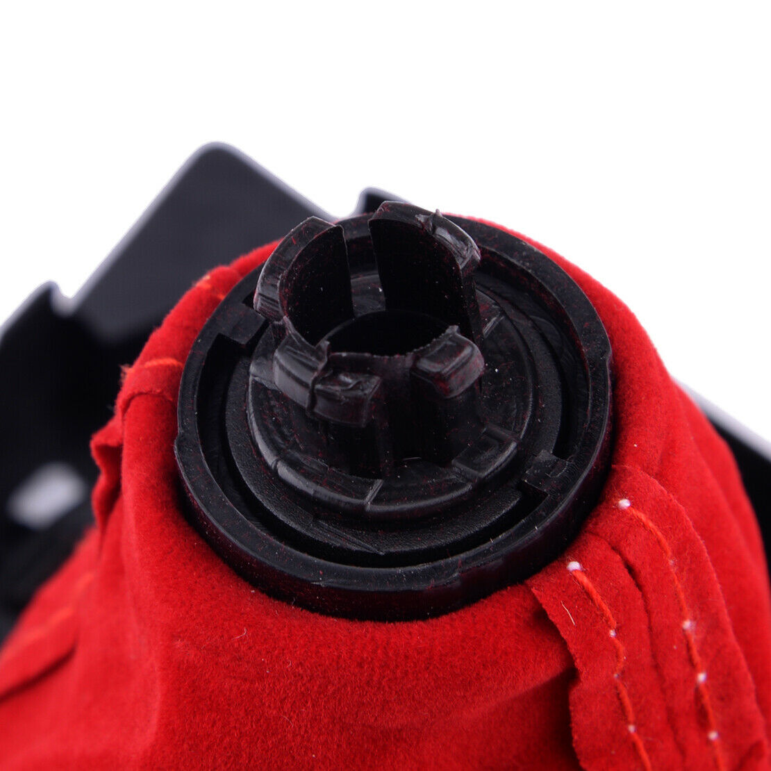 Red Suede Leather 6 Speed Gear Shift Knob Fit For VW Golf 5 6 R32 GTI 2004-2009