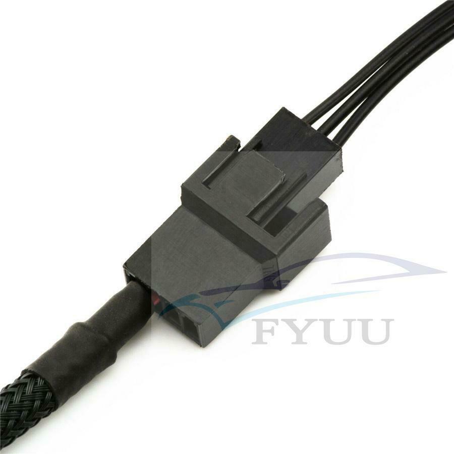5Pcs 15-Pin Male SATA to Dual Fan 12V Sleeved Power Adapter Cable