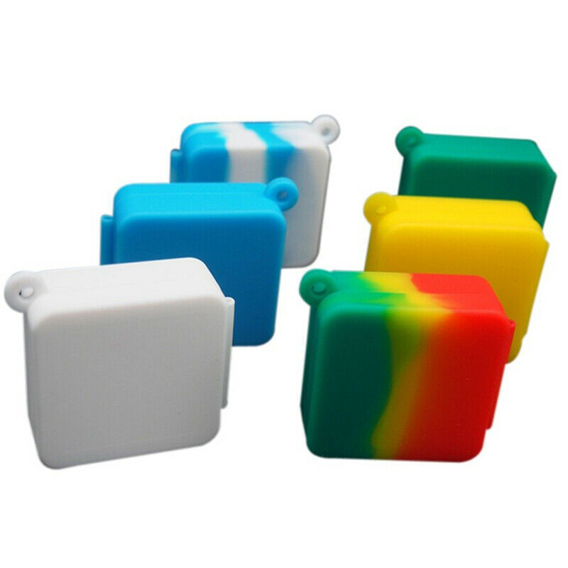 3pcs 7ml Silicone Container Wax/Oil Jar Non-Stick Mixed colors Wholesale .l8