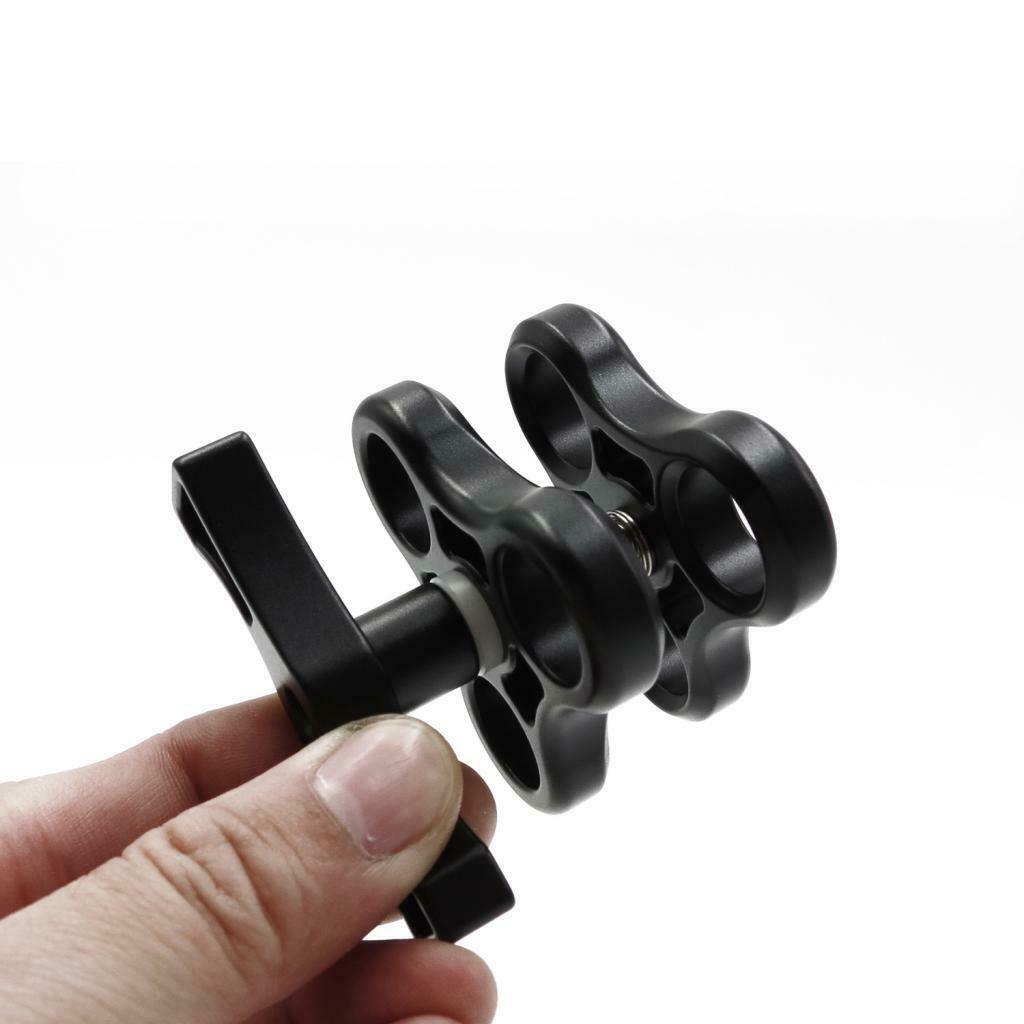 Scuba Diving Light Clamp Ball Joint Clamp Holder Easy Moving for Gopro