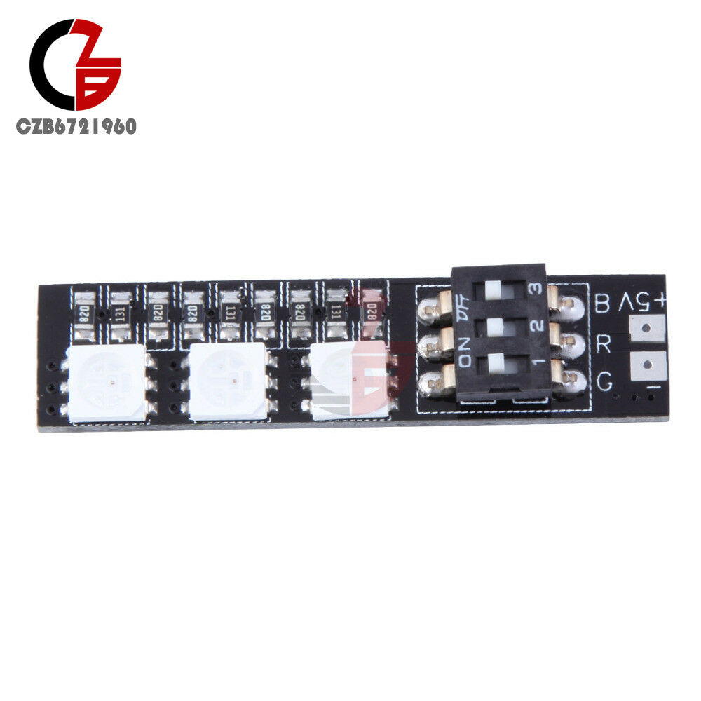 5050 RGB LED Light Board 5V 3S 4S 7 Colors Switch for RC Drone FPV Racing