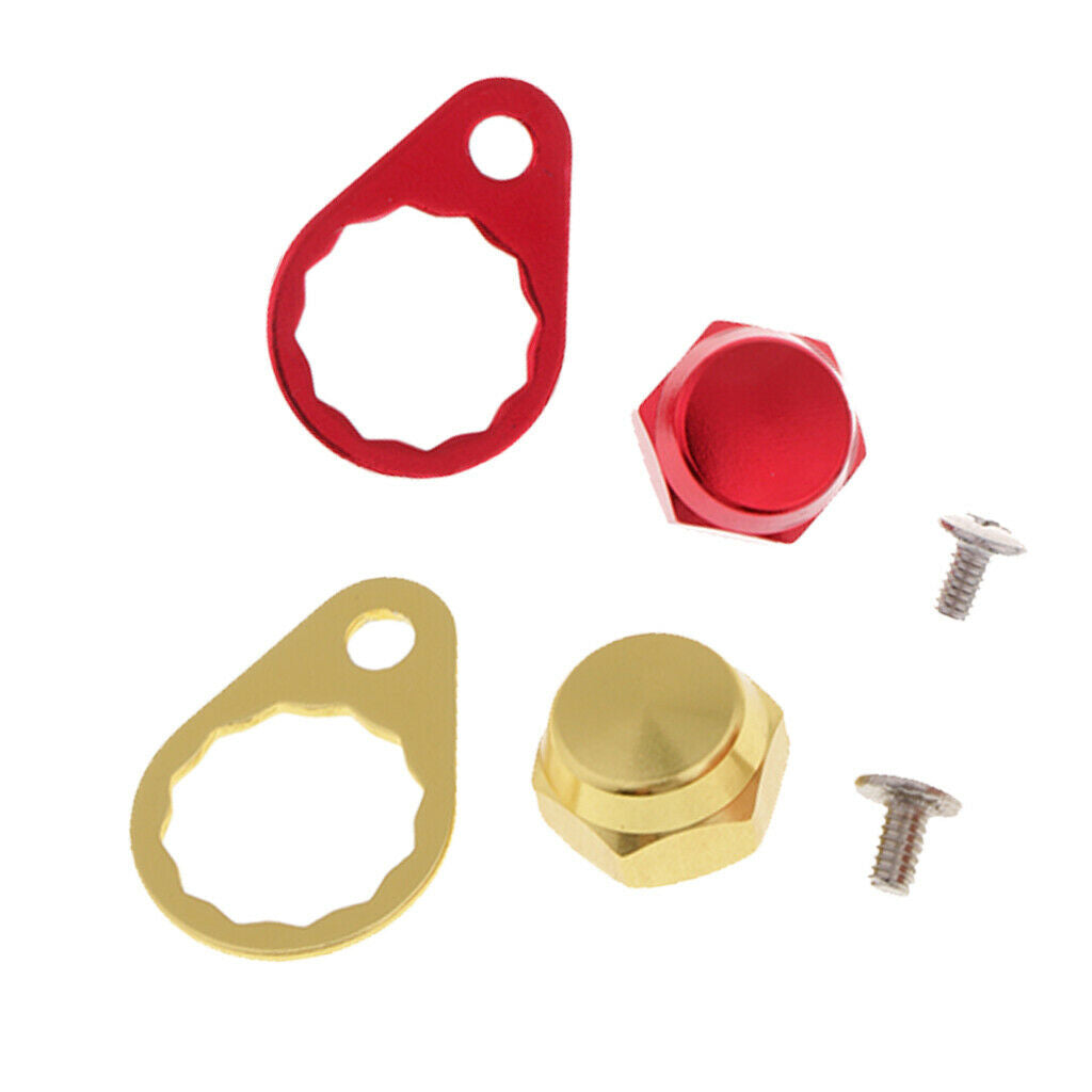 2pcs Baitcasting Fishing Reel Right Handle Parts, M8 Screw/Nut/Locking Plate