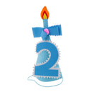 Lovely Baby Birthday Party Cone Hat For Baby Shower Blue 2 Year