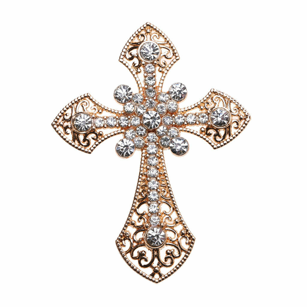 5pcs Crystal Rhinestone Crosses Flatback Decoration