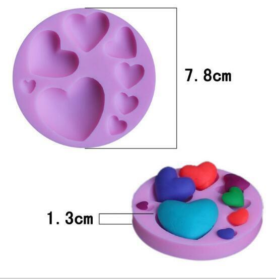 DIY baking cake mold love pattern silicone mold Decorating Baking Mould