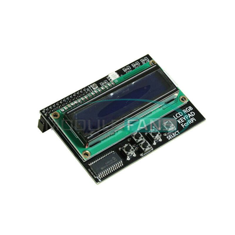 I2C IIC 16x2 RGB LCD Display Shield 1602 Blue Backlight For Raspberry Pi B+/B MF