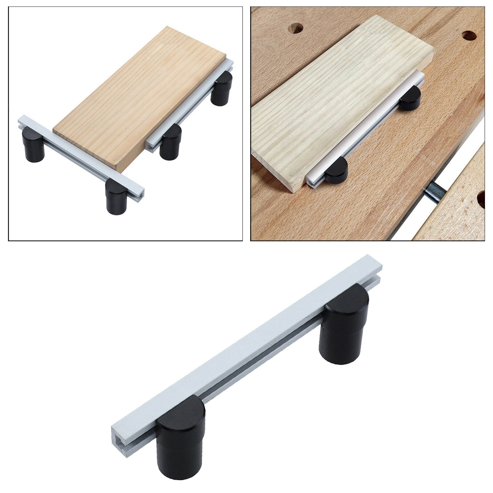 DIY Baffle Planing Stop Board Table Workbench Auxiliary Workbench Accs