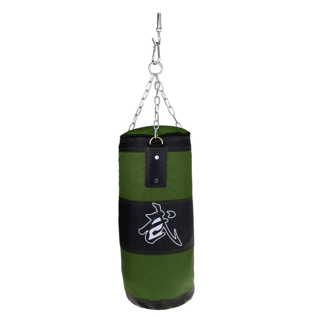 Boxing Bag Punching Sandbags Martial Art Kickboxing Training olive green 60