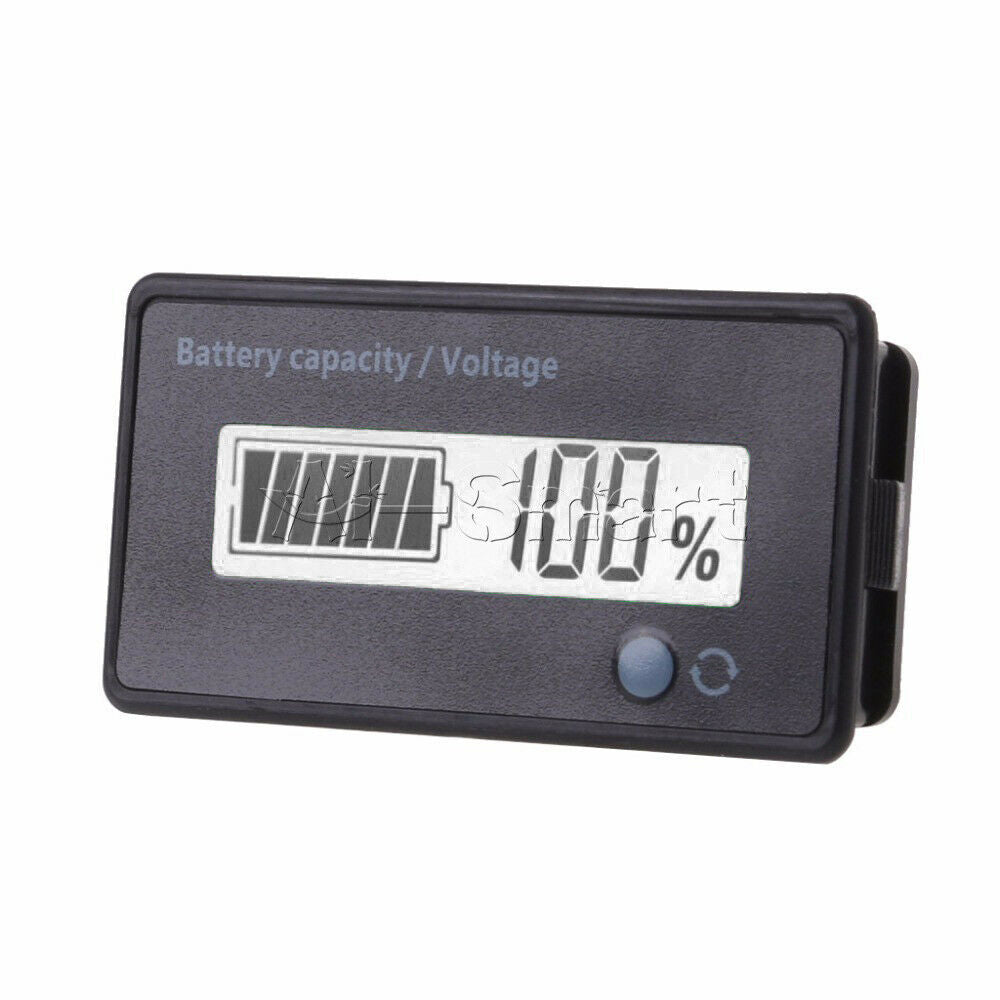 7-100V Voltmeter Voltage Tester Acid Lead Lithium Battery Capacity LCD Display