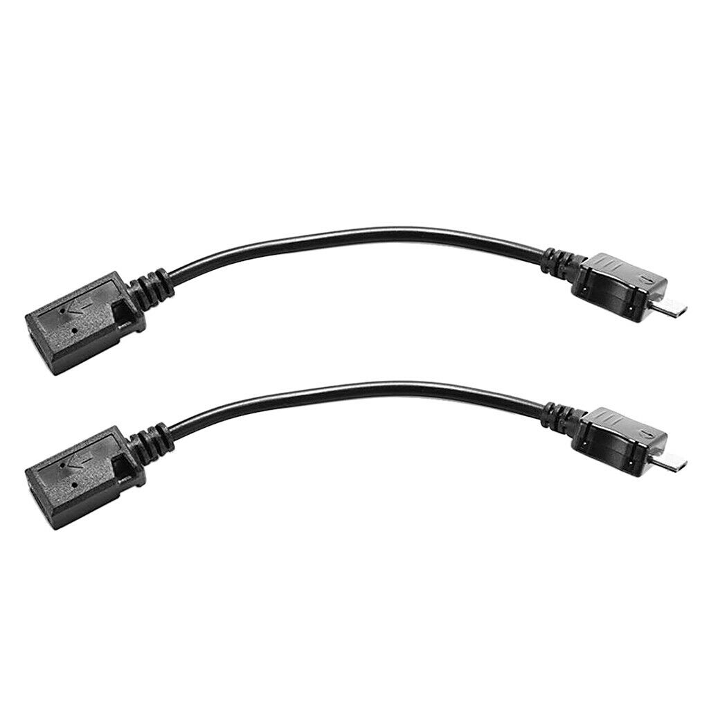 2x Mini USB Female to Micro USB Male Converter Adapter Cable Charging Data