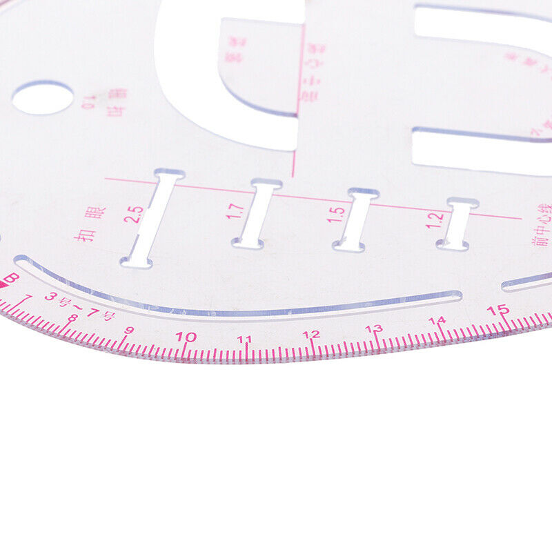 Curve Metric Sewing Ruler Measure Plastic Tailor Grading Pattern Design Tools.DD